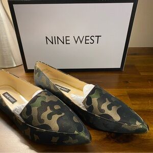 Nine West Camouflage Metallic Flats